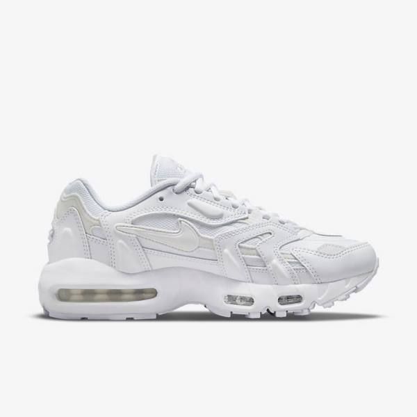 Nike Air Max 96 2 Naisten Tennarit Valkoinen Platina Metal Hopea Valkoinen | NK837AKQ