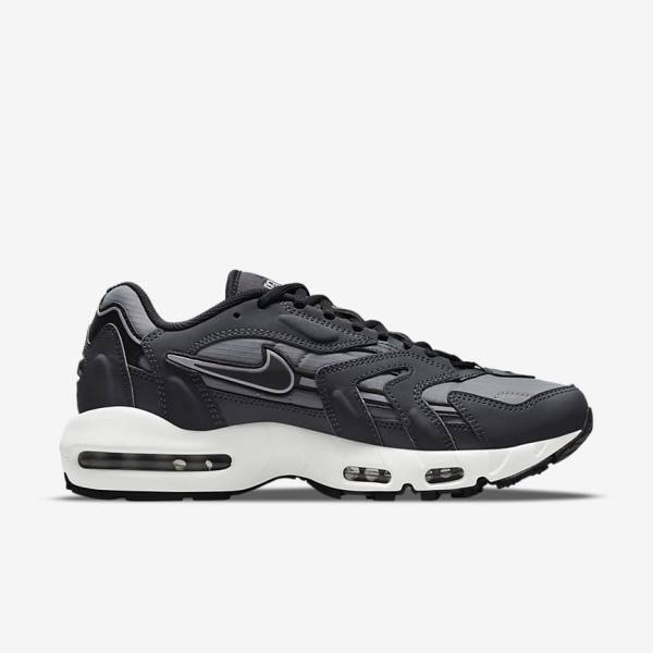 Nike Air Max 96 II Miesten Tennarit Harmaat Tummanharmaat Valkoinen Mustat | NK672BUX