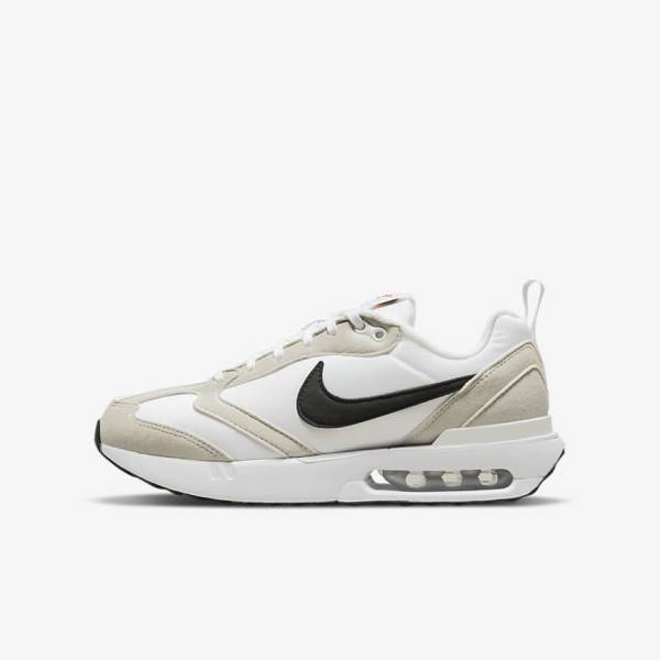 Nike Air Max Dawn Older Lasten Tennarit Valkoinen Vaaleanbeige Mustat | NK163ISF