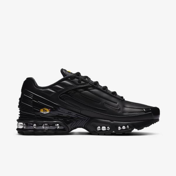 Nike Air Max Plus 3 Nahkaiset Miesten Tennarit Mustat Tummanharmaat | NK305IGF