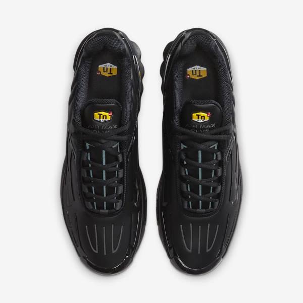 Nike Air Max Plus 3 Nahkaiset Miesten Tennarit Mustat Tummanharmaat | NK305IGF