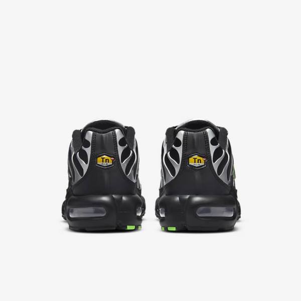 Nike Air Max Plus Miesten Tennarit Mustat Vihreä Metal Hopea Mustat | NK716KDS