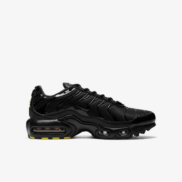 Nike Air Max Plus Older Lasten Tennarit Mustat | NK419QBC