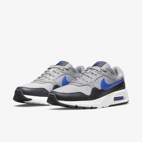 Nike Air Max SC Miesten Tennarit Vaaleanharmaat Tummanharmaat Valkoinen Kuninkaallinen Sininen | NK483OWA