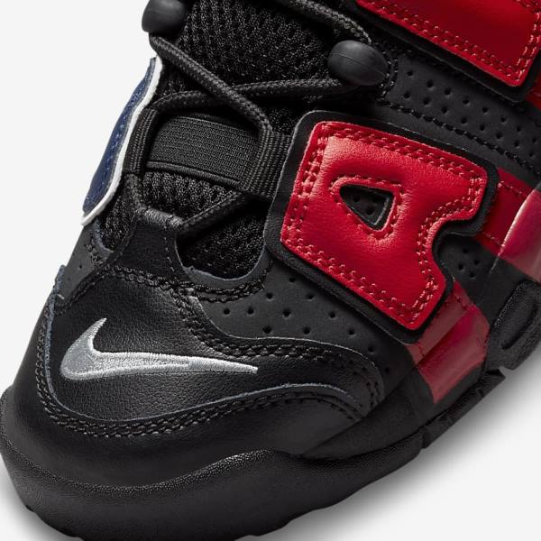 Nike Air More Uptempo Older Lasten Tennarit Mustat Laivastonsininen Valkoinen Punainen | NK061OLP