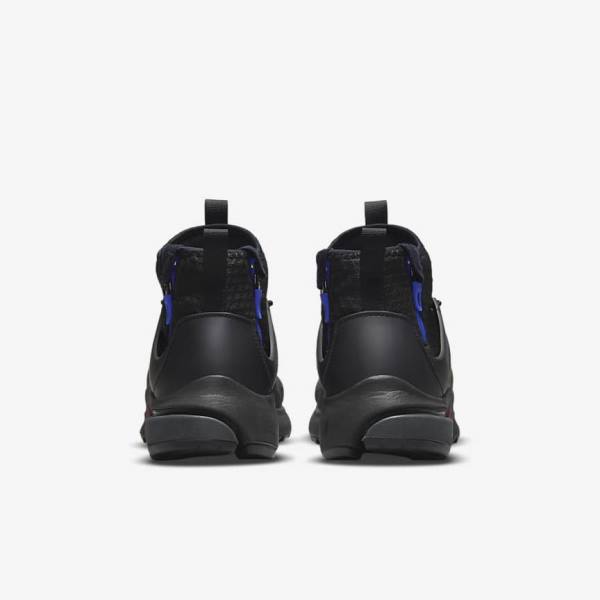 Nike Air Presto Mid Utility Miesten Tennarit Mustat Tummanharmaat Sininen Punainen | NK753LWV