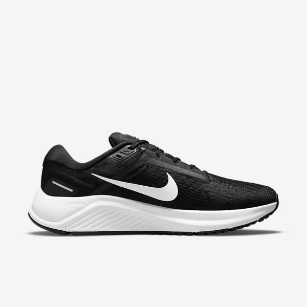 Nike Air Zoom Structure 24 Maantie Miesten Juoksukengät Mustat Valkoinen | NK153FOA