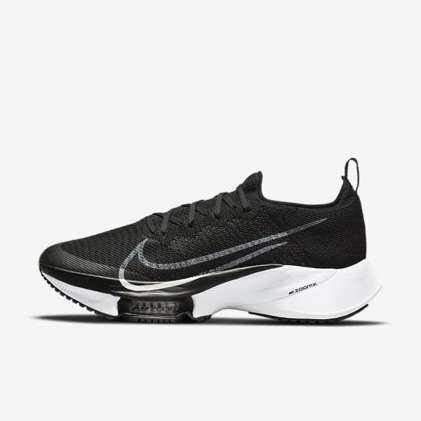 Nike Air Zoom Tempo NEXT% Maantie Miesten Juoksukengät Mustat Tummanharmaat Platina Valkoinen | NK602LNJ