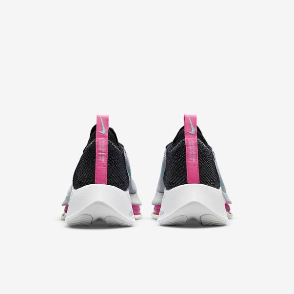 Nike Air Zoom Tempo NEXT% Maantie Miesten Juoksukengät Mustat Harmaat Pinkki Turkoosi | NK976QFS