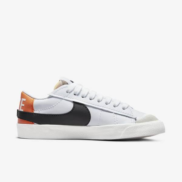 Nike Blazer Low 77 Jumbo Miesten Tennarit Valkoinen Oranssi Mustat | NK872DPZ