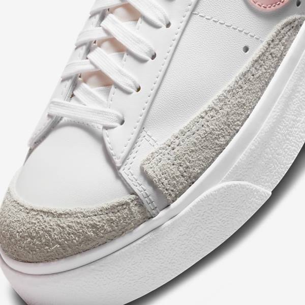 Nike Blazer Low Platform Naisten Tennarit Valkoinen Mustat Pinkki | NK106VPJ