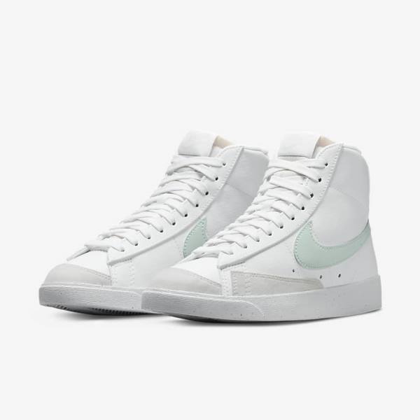 Nike Blazer Mid 77 Next Nature Naisten Tennarit Valkoinen Vihreä | NK819PAD