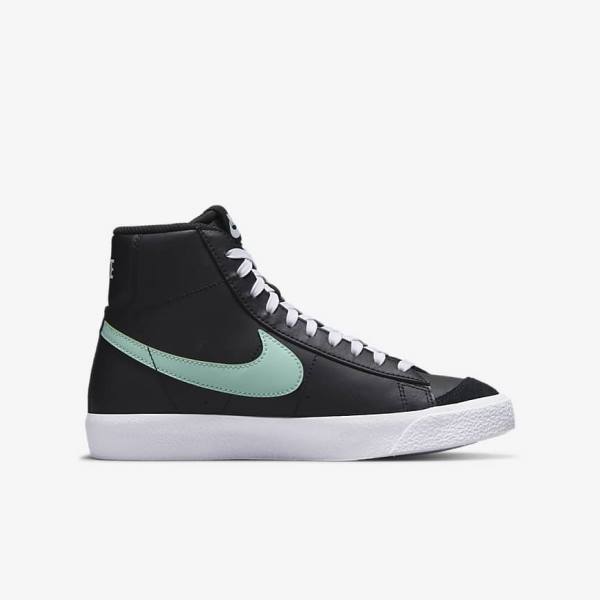 Nike Blazer Mid 77 Older Lasten Tennarit Mustat Valkoinen Minttu | NK204LNI