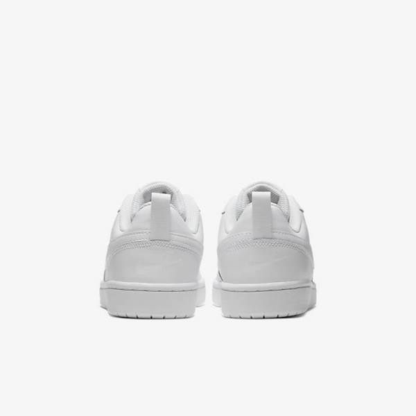 Nike Court Borough Low 2 Older Lasten Tennarit Valkoinen | NK857ZPN