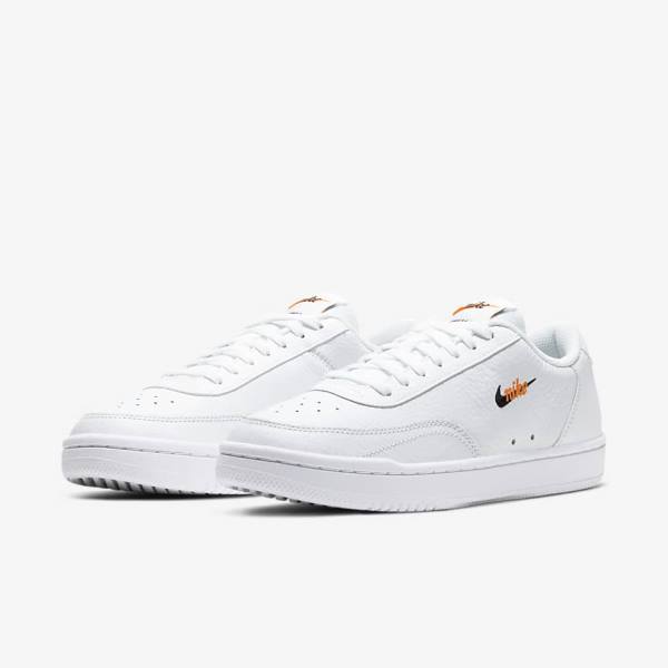 Nike Court Vintage Premium Naisten Tennarit Valkoinen Oranssi Mustat | NK571SMH