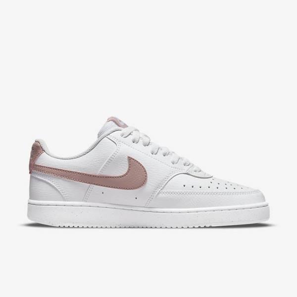 Nike Court Vision Low Next Nature Naisten Tennarit Valkoinen Pinkki | NK839MVO