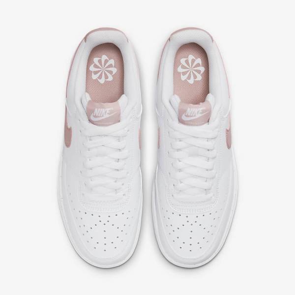 Nike Court Vision Low Next Nature Naisten Tennarit Valkoinen Pinkki | NK839MVO