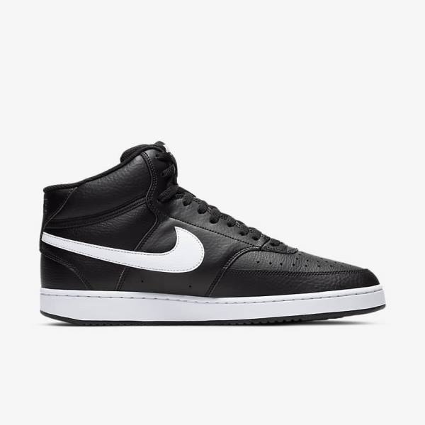 Nike Court Vision Mid Miesten Tennarit Mustat Valkoinen | NK295VEO