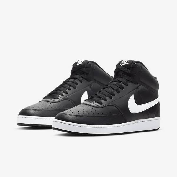 Nike Court Vision Mid Miesten Tennarit Mustat Valkoinen | NK295VEO