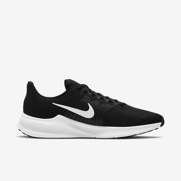 Nike Downshifter 11 Maantie Miesten Juoksukengät Mustat Tummanharmaat Valkoinen | NK658EOW