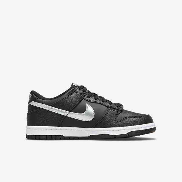 Nike Dunk Low Older Lasten Tennarit Mustat Harmaat Valkoinen | NK810LVA