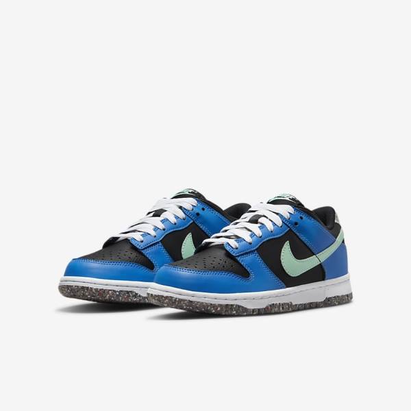 Nike Dunk Low SE Older Lasten Tennarit Mustat Vaaleansininen Pinkki Minttu | NK731EIR