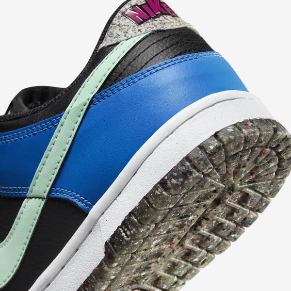 Nike Dunk Low SE Older Lasten Tennarit Mustat Vaaleansininen Pinkki Minttu | NK731EIR