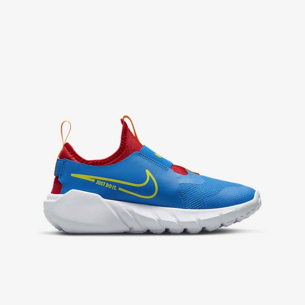 Nike Flex Runner 2 Older Maantie Lasten Juoksukengät Sininen Punainen Kultaiset Vihreä | NK158QPW