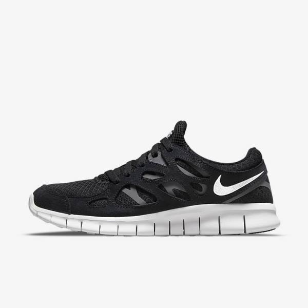 Nike Free Run 2 Miesten Tennarit Mustat Tummanharmaat Valkoinen | NK154EDU