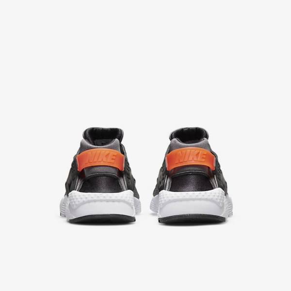 Nike Huarache Run Older Lasten Tennarit Mustat Oranssi Harmaat Valkoinen | NK287JVZ