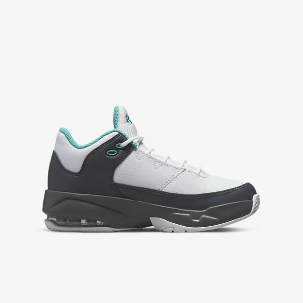 Nike Jordan Max Aura 3 Older Lasten Tennarit Valkoinen Harmaat Turkoosi | NK748XRA