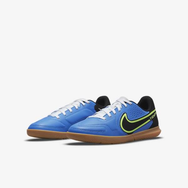 Nike Jr. Tiempo Legend 9 Club IC Older Indoor-Court Lasten Jalkapallokengät Vaaleansininen Vaaleanvihreä Ruskea Mustat | NK361WVO