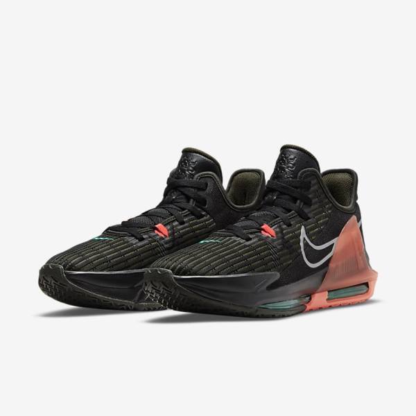 Nike LeBron Witness 6 Miesten Koripallokengät Mustat Punainen Metal Hopea | NK094TJI