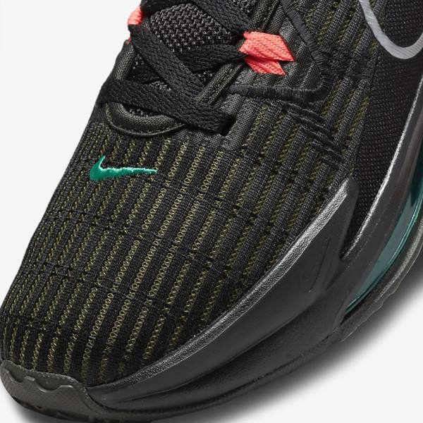 Nike LeBron Witness 6 Miesten Koripallokengät Mustat Punainen Metal Hopea | NK094TJI