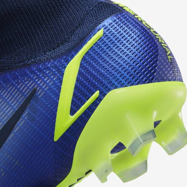 Nike Mercurial Superfly 8 Elite FG Firm-Grounds Miesten Jalkapallokengät Sininen | NK268UPR