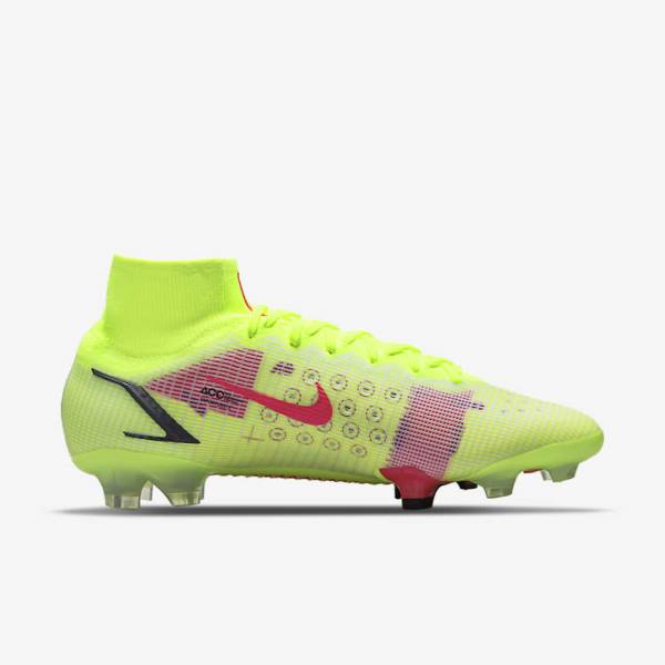 Nike Mercurial Superfly 8 Elite FG Firm-Grounds Miesten Jalkapallokengät Mustat Vaaleanpunainen | NK278LCF