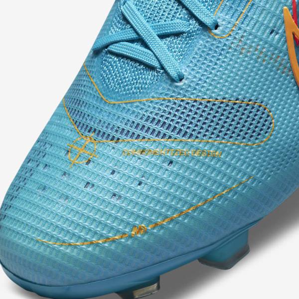 Nike Mercurial Superfly 8 Elite FG Firm-Grounds Miesten Jalkapallokengät Sininen Oranssi | NK465IKD