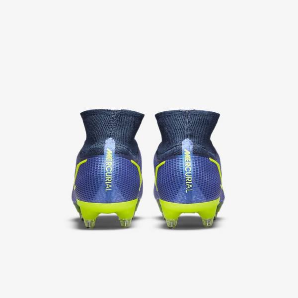 Nike Mercurial Superfly 8 Elite SG-Pro AC Soft-Ground Naisten Jalkapallokengät Sininen | NK425KAH