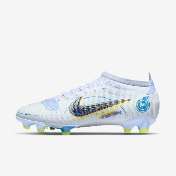 Nike Mercurial Vapor 14 Pro FG Firm-Ground Miesten Jalkapallokengät Harmaat Vaaleansininen Sininen | NK792DCK