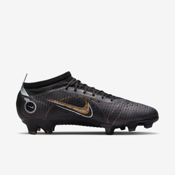 Nike Mercurial Vapor 14 Pro FG Firm-Ground Naisten Jalkapallokengät Mustat Metal Hopea Harmaat Metal Kultaiset | NK857JYI