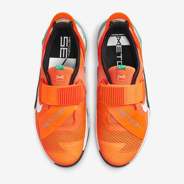 Nike Metcon 7 FlyEase Miesten Treenikengät Oranssi Tummanharmaat Turkoosi Valkoinen | NK015VKH