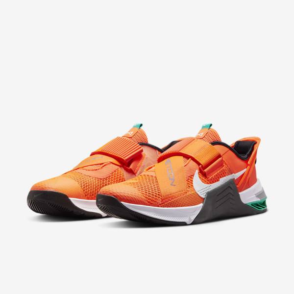 Nike Metcon 7 FlyEase Miesten Treenikengät Oranssi Tummanharmaat Turkoosi Valkoinen | NK015VKH