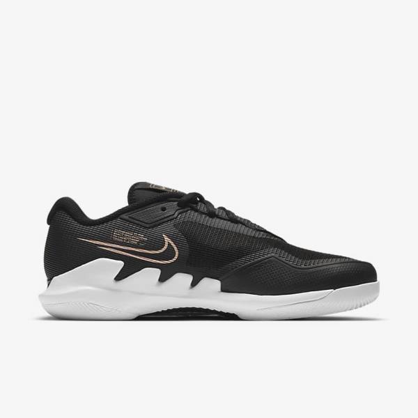 Nike NikeCourt Air Zoom Vapor Pro Hard-Court Naisten Tenniskengät Mustat Valkoinen Metal Punainen Ruskea | NK138SOP