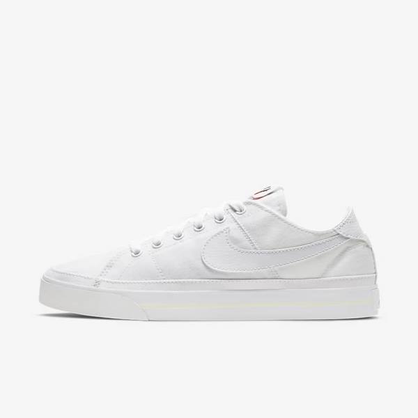 Nike NikeCourt Legacy Canvas Naisten Tennarit Valkoinen | NK724DGQ