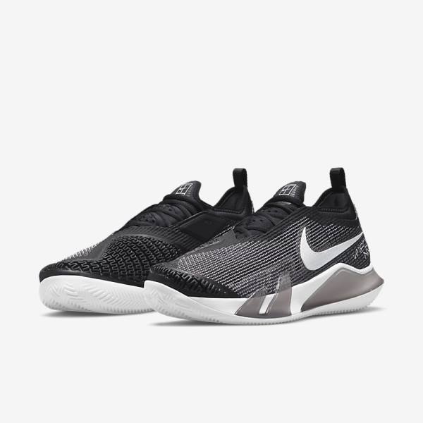 Nike NikeCourt React Vapor NXT Clay Court Miesten Tenniskengät Mustat Valkoinen | NK364TOL