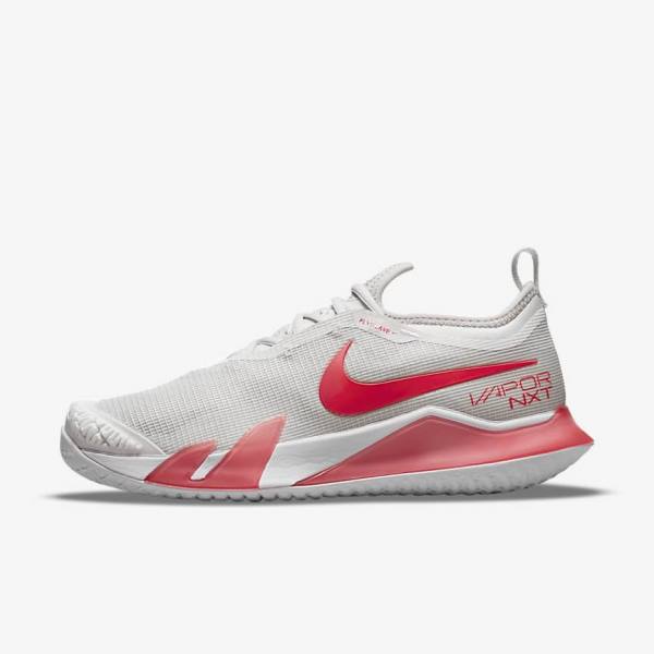 Nike NikeCourt React Vapor NXT Hard Court Naisten Tenniskengät Vaaleanbeige Valkoinen | NK041PTK