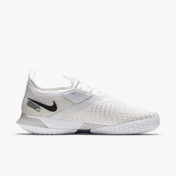 Nike NikeCourt React Vapor NXT Hard-Court Miesten Tenniskengät Valkoinen Harmaat Mustat | NK614OPT