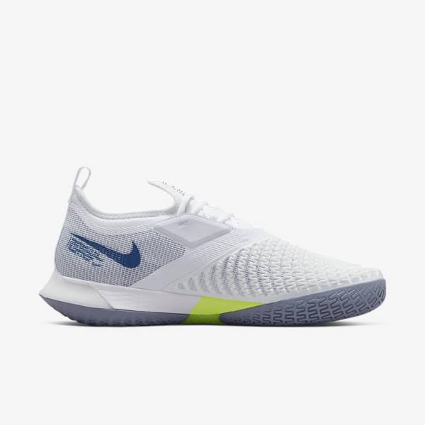 Nike NikeCourt React Vapor NXT Hard-Court Miesten Tenniskengät Valkoinen Laivastonsininen | NK849ZAN