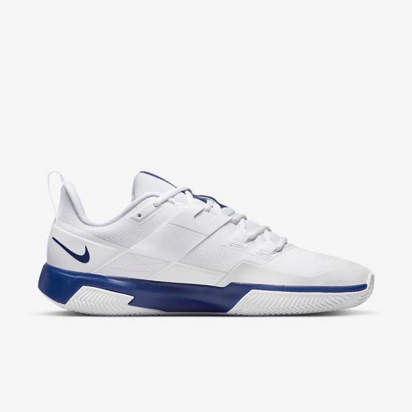 Nike NikeCourt Vapor Lite Clay Court Miesten Tenniskengät Valkoinen Kuninkaallinen Sininen Sininen | NK715SOL