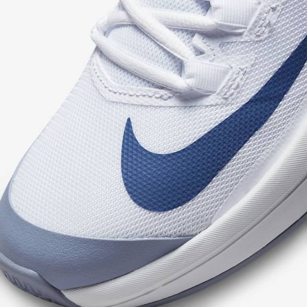 Nike NikeCourt Vapor Lite Hard Court Miesten Tenniskengät Valkoinen Laivastonsininen | NK591VNG